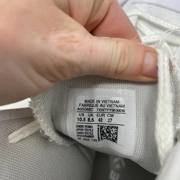 Converse Chuck Taylor All Star Lift Embroidery Hightop Platform Sneakers Sz 10.5 - Picture 15 of 16